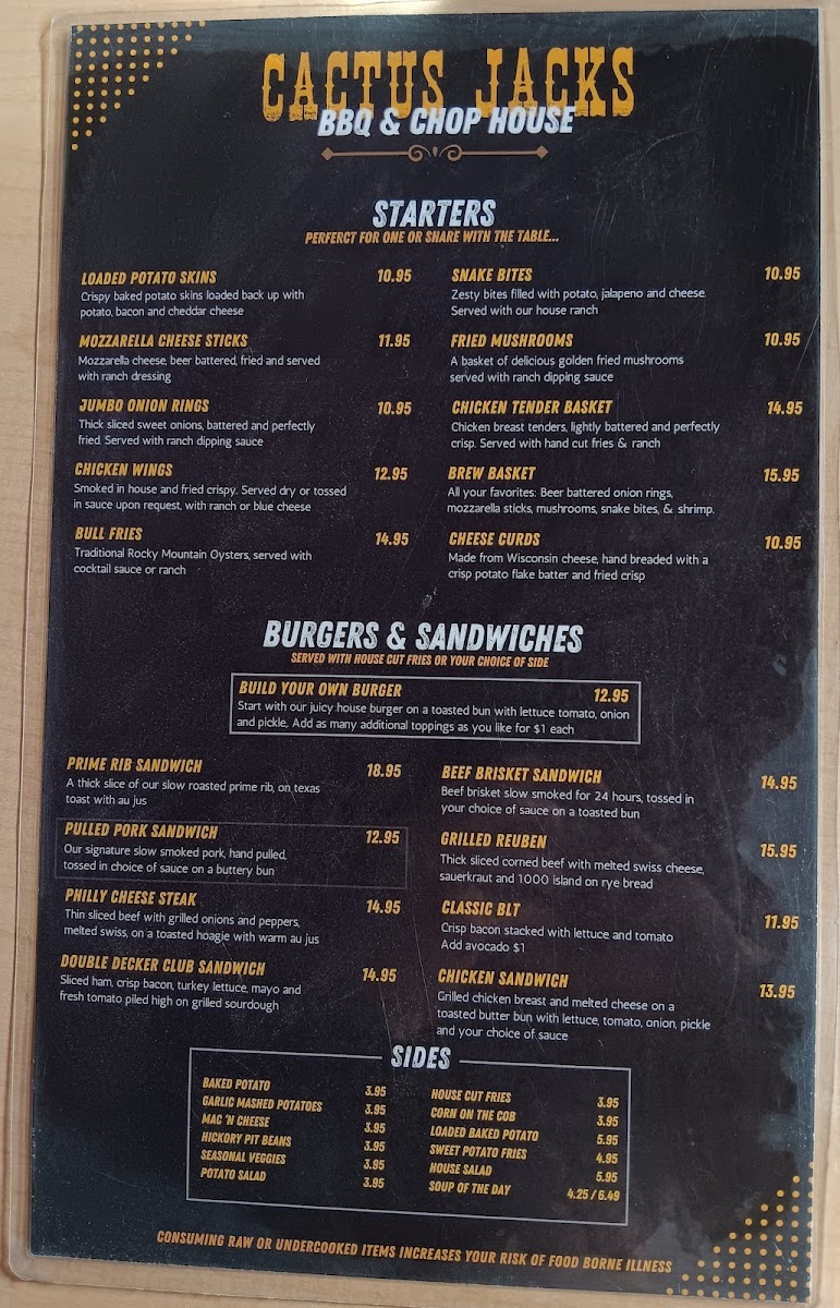 Cactus Jacks Menu - Image 2