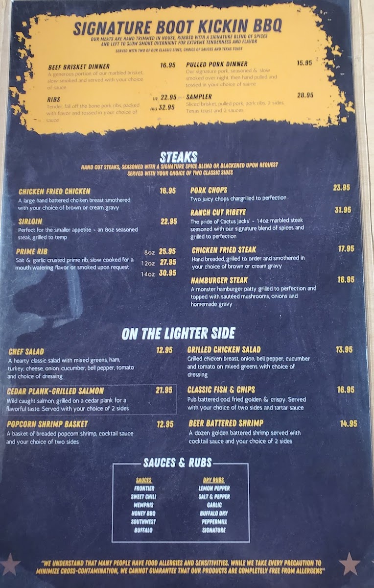 Cactus Jacks Menu - Image 5